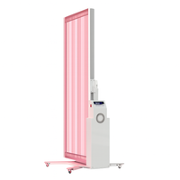 Red Light Therapy Panel Designed for Clinical Use, Full Body Coverage, Mobile Wheeled Base, Digital Control
