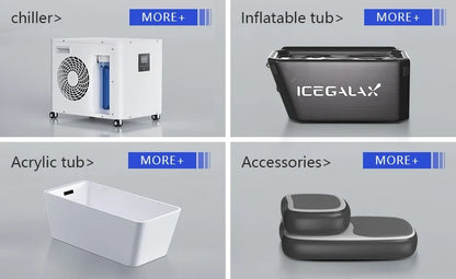 Icegalax Cold Plunge System — Inflatable Ice Bath Tub with Water Chiller