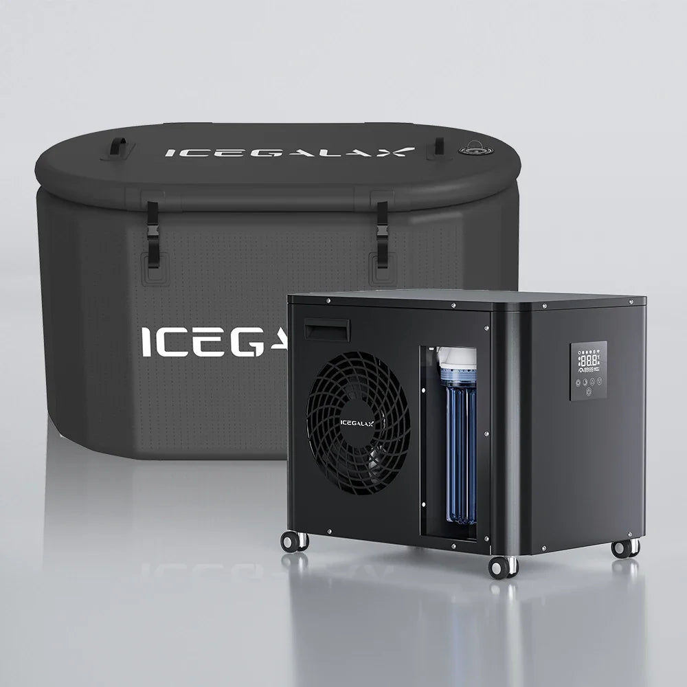 Icegalax Cold Plunge System — Inflatable Ice Bath Tub with Water Chiller