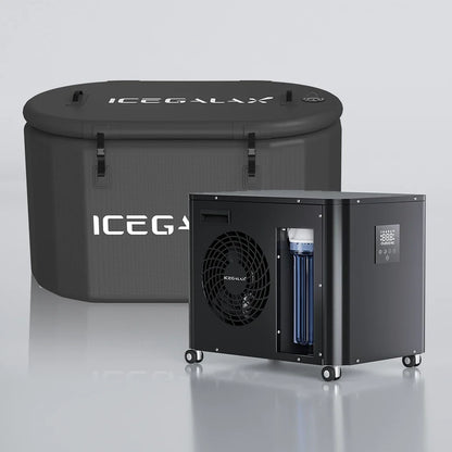 Icegalax Cold Plunge System — Inflatable Ice Bath Tub with Water Chiller