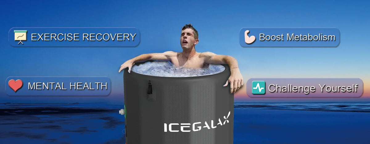 Icegalax Cold Plunge System — Inflatable Ice Bath Tub with Water Chiller