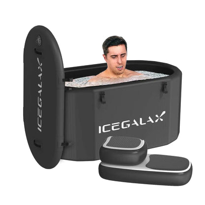 Icegalax Cold Plunge System — Inflatable Ice Bath Tub with Water Chiller